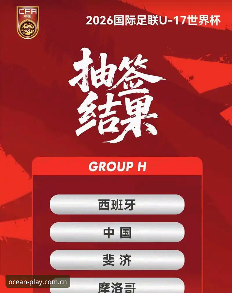 U17世界杯抽签结果揭晓：中国男足战西班牙vs女足遇美国，浩瀚体育平台深度解析